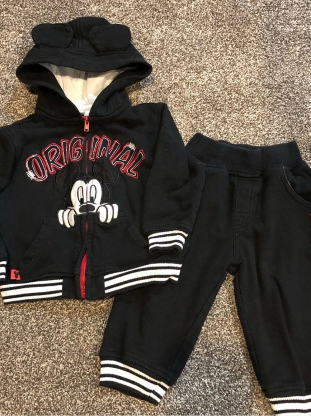 Disney Mickey Mouse Hooded Sweatshirt and Jogger Set